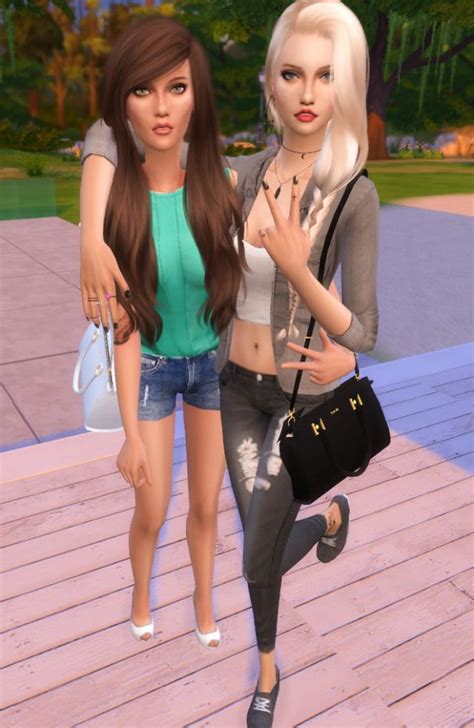 Best Friends Pose by Dreacia at My Fabulous Sims | Sims 4, Sims, Best ...