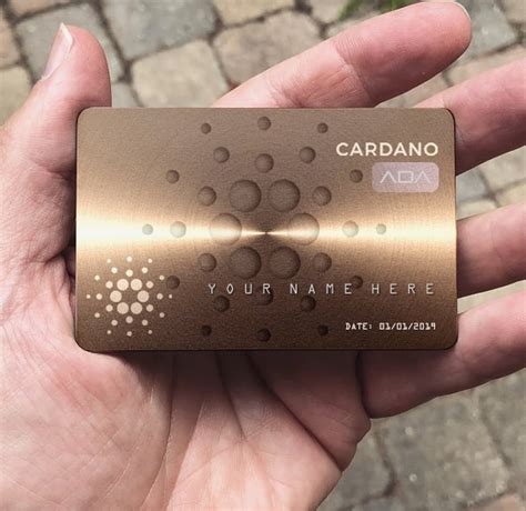 Cardano Metal wallet Personalised : cardano