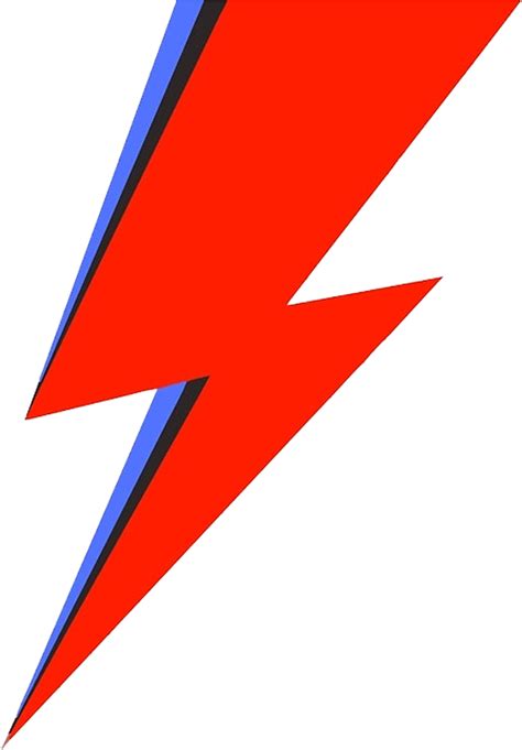 David Bowie Lightning Bolt, Lightning Bolt Tattoo, Red Lightning ...