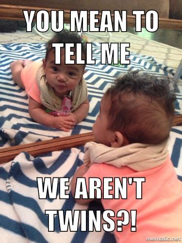 Baby meme twins, humor twins, humor kids, funny photos, silly baby face | Funny babies, Funny ...