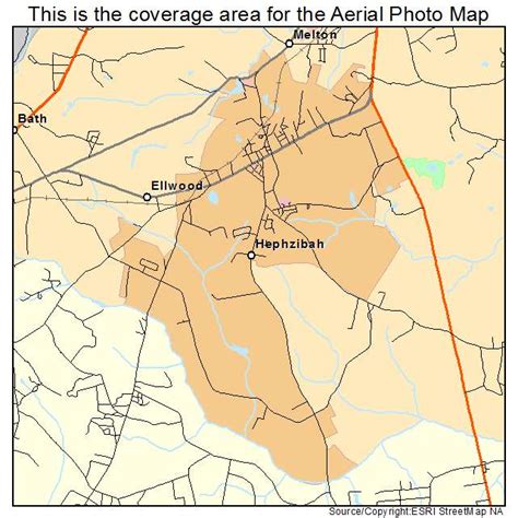 Aerial Photography Map of Hephzibah, GA Georgia