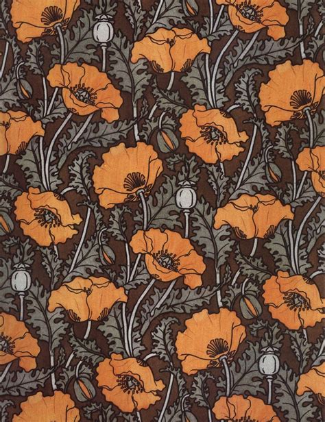 WOMANZINE 2.0 : Photo | Art nouveau wallpaper, Art nouveau pattern, Poppy wallpaper