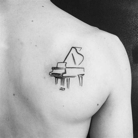 Cool Piano Tattoos Black ink maori aqua tattoo design for handsome ... Small Tattoos Men, Trendy ...