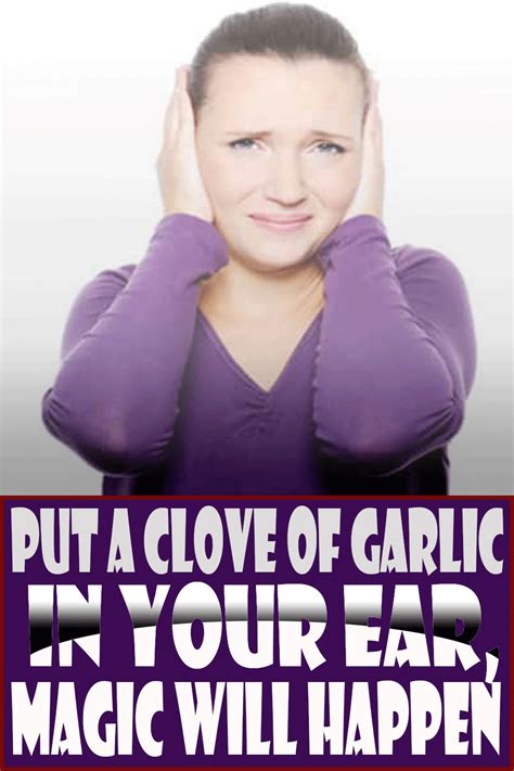 Put A Garlic Clove For Ear Infection