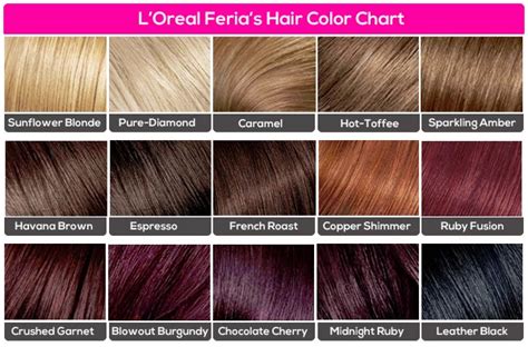 LADIES WORLD: Three Amazing Hair Colour Charts From Your Most Trusted Hair Brands for YOU.