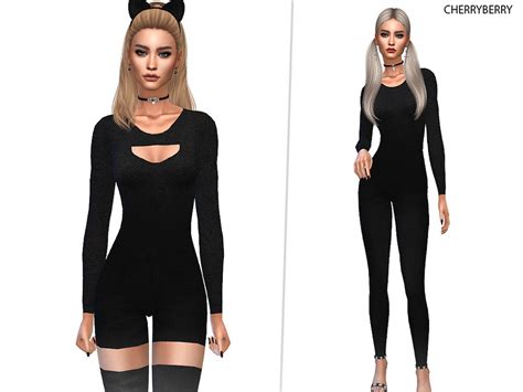 The Sims Resource - Cat Lady Costume