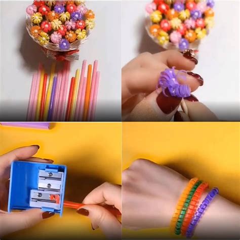 4 Creative Ideas From Drinking Straws | Plastic straw crafts, Straw crafts, Diy straw