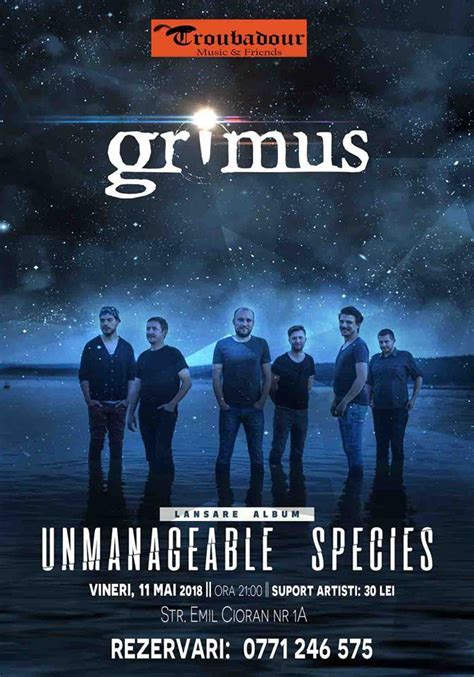 Grimus - lansare album - Unmanageable Species