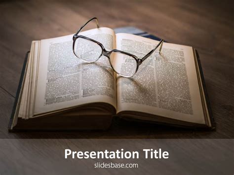 Books & Reading PowerPoint Template | Slidesbase