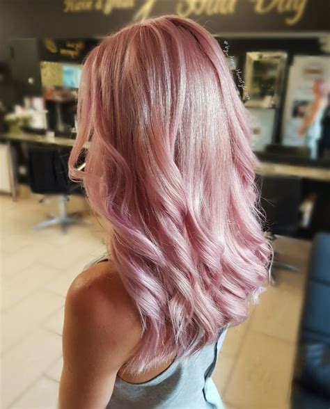 SOFT ROSE GOLD HAIR COLOUR | Rose hair color, Balayage hair, Hair color ...