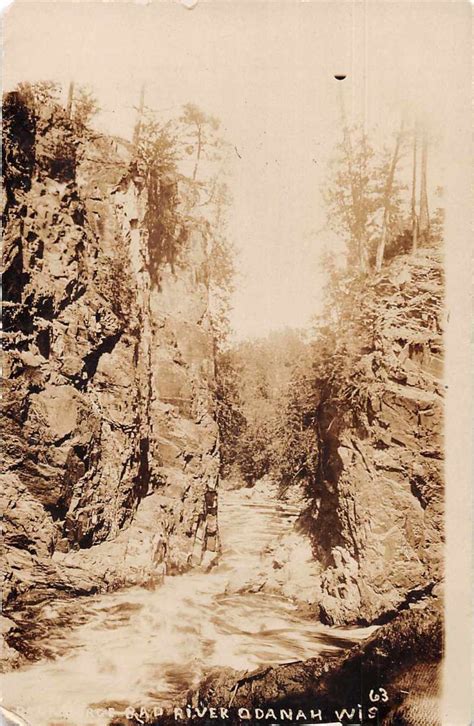 Odanah Wisconsin Rock Gorge Bad River Real Photo Vintage Postcard JF685295 - Mary L. Martin Ltd ...