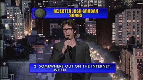 top ten rejected josh groban songs gif | WiffleGif