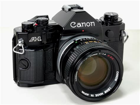 Canon A-1 | Camera lenses canon, Vintage film camera, Vintage cameras