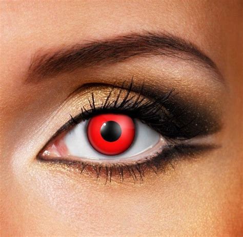 Eye Fusion Red Contact Lenses For Halloween, Devil Looks or Special FX ...