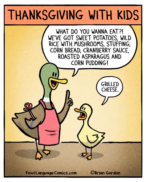 Thanksgiving With Kids - Fowl Language Comics