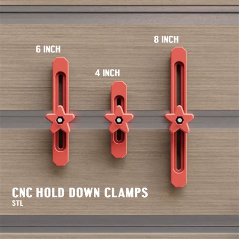 3D Printed CNC Hold Down Clamps Files Only - Etsy