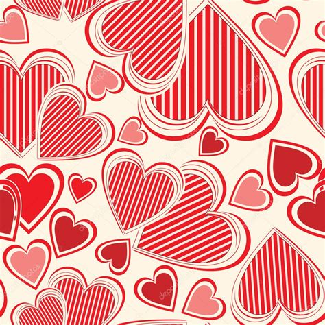 Vector seamless pattern with hearts — Stock Vector © sanjar #4238122