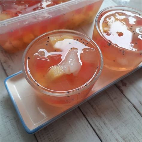 Resep Es Buah Sirup Leci