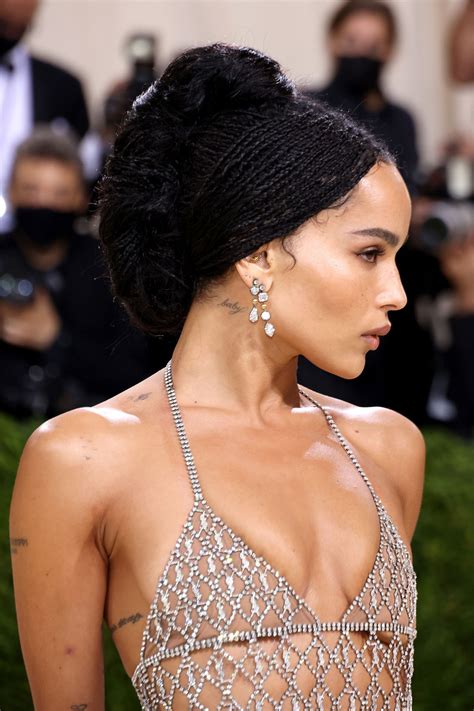 Zoë Kravitz sports sheer dress on Met Gala 2021 red carpet