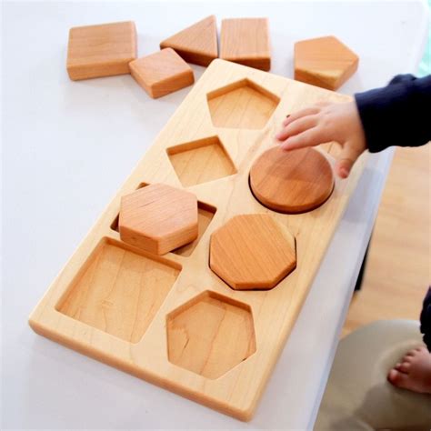 Wooden Shapes Puzzle - Etsy | Wooden shape puzzle, Wooden shapes, Shape ...