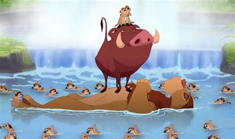 Timon with Ma, Pumbaa, and Simba during the finale | Lion king story, Lion king movie, Lion king ...