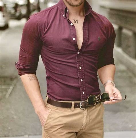 What To Wear With Burgundy Shirt? 16+ Maroon Shirt Combination Outfit For Guys