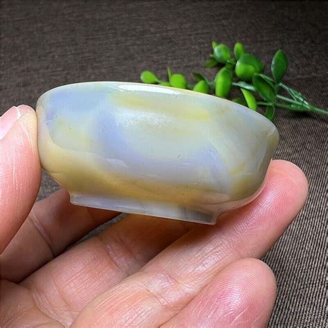 1 PC Natural Agate Bowl quartz Crystal Home Decoration cup Reiki ...