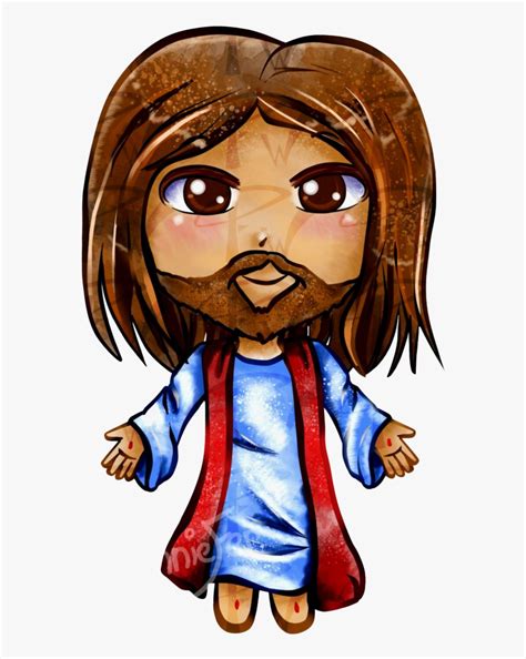 Jesus Png Image - Cute Jesus Cartoon Drawing, Transparent Png - kindpng