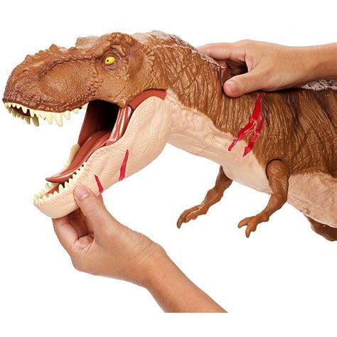 Boneco T-Rex Battle Damage (Super Colossal): Jurassic World (O Mundo dos Dinossauros) - Mattel ...