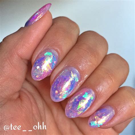 glitter, glimmer, glossy nails • Sparkly unicorn nails! 🦄 # ...