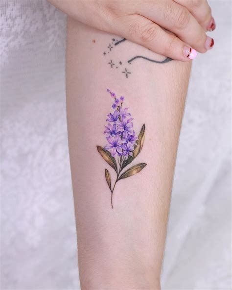 Hyacinth Flower Tattoo