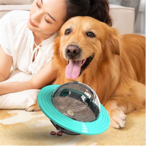 Interactive Dog Toys Ball Food Dispenser Puzzle Pet Training Toys Dogs Chasing Playing Chewing ...