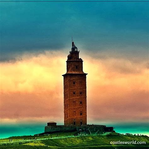 Torre de Hercules, Spain A UNESCO World Heritage Site and the oldest Roman lighthouse in use ...