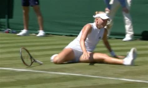 Harriet Dart in HORROR fall at Wimbledon - Brit star left in AGONY on ...