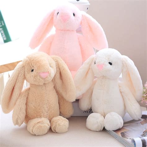 25 cm Soft Bunny Rabbit Plush Toy Placating Toys For Children or Easter -in Stuffed & Plush ...