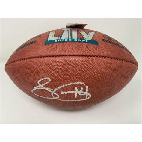 Sammy Watkins Signed Super Bowl LIV "The Duke" Official NFL Game Ball (Fanatics Hologram ...