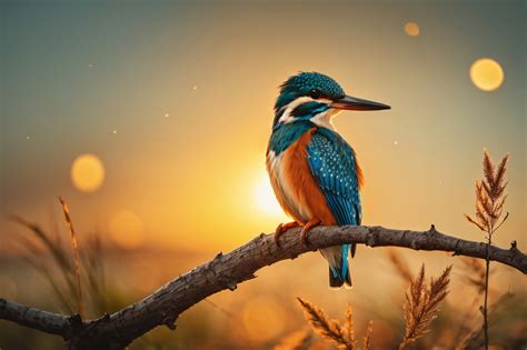 Kingfisher On Canvas Free Stock Photo - Public Domain Pictures