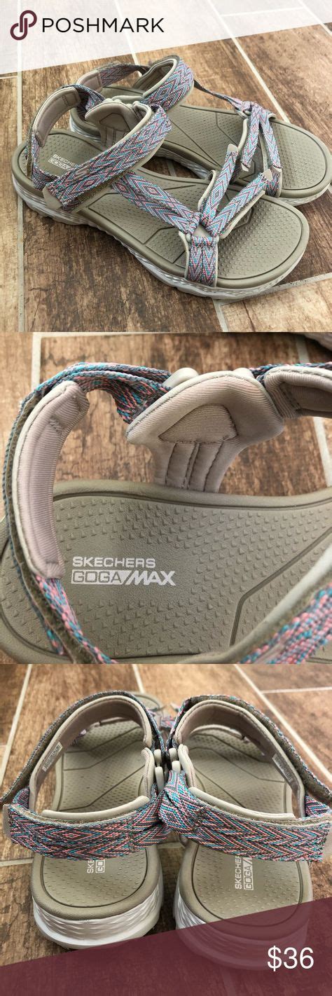 SKECHERS GOGA MAX Women’s Walking Sandals 10 | Walking sandals, Skechers, Womens walking sandals