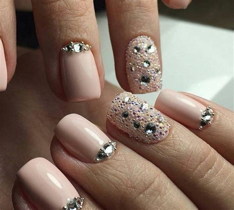 Delicate nails, Half-moon nails ideas, Ideas of gentle nails, Nails ideas 2017, Nails trends ...