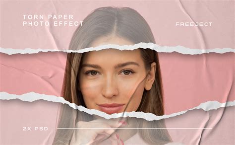 Free Download Torn Paper Photo Effect Template