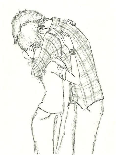 Girl Hugging Boy Drawing at GetDrawings | Free download