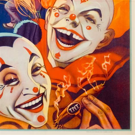 Vintage Blank Circus Poster of Two Laughing Clowns and Clown | Etsy