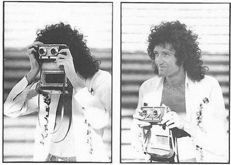 Brian May with an Iloca Rapid stereoscopic camera. | Brian may, Queen ...