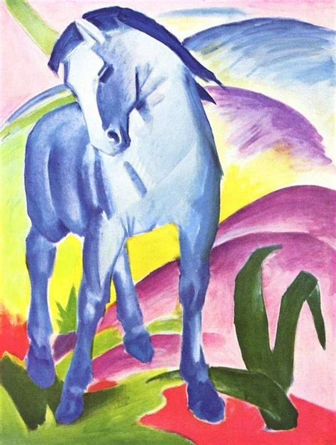 1911 - Le cheval bleu - Franz Marc - Collection Bernhard Koehler. | Franz marc, Google art ...