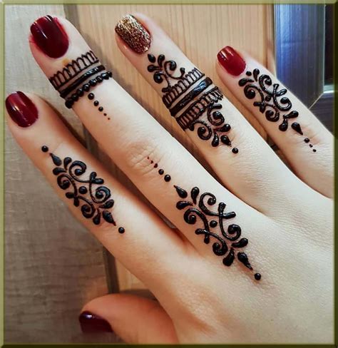 Finger Henna Designs Patterns