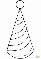 Printable Party Hat sketch template