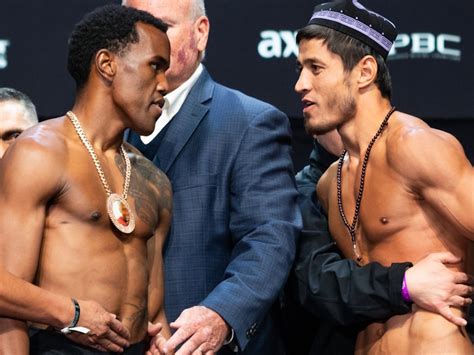 Photos: Subriel Matias, Shohjahon Ergashev - Tensions Rise During Weigh-In - Boxing News