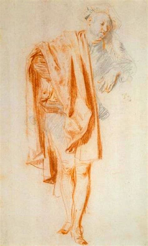 Standing Male Figure by French artist Antoine Watteau in The Draughtsman at Städel Museum Modern ...