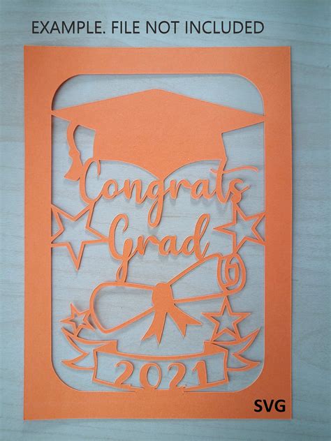 Personalized Graduation Card SVG Cut File - Etsy UK