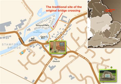 Map of the battle of Stamford Bridge, 1066, overlaid on current streets ...